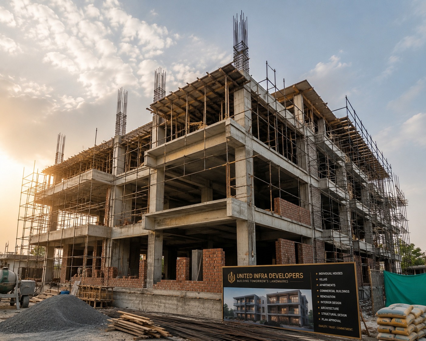 United Infra Developers building construction work